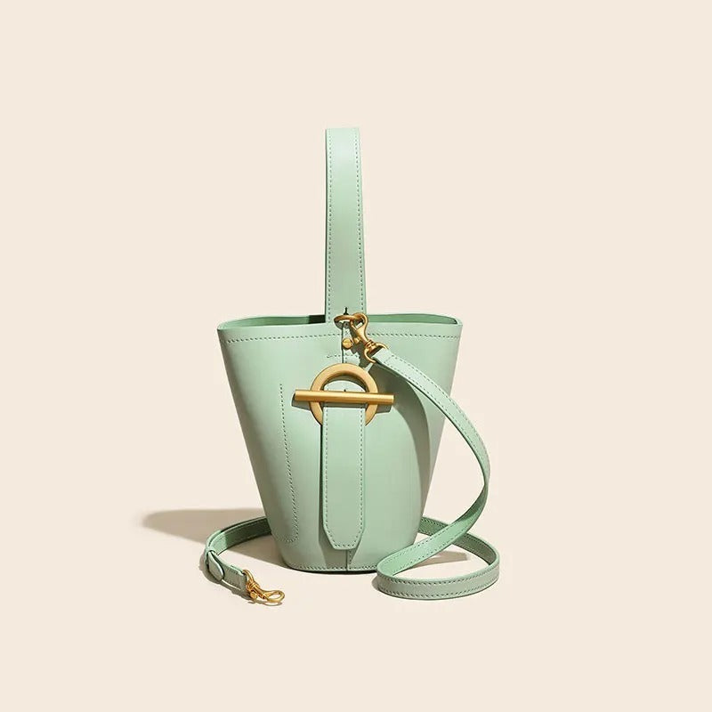 Leather Bucket Bag