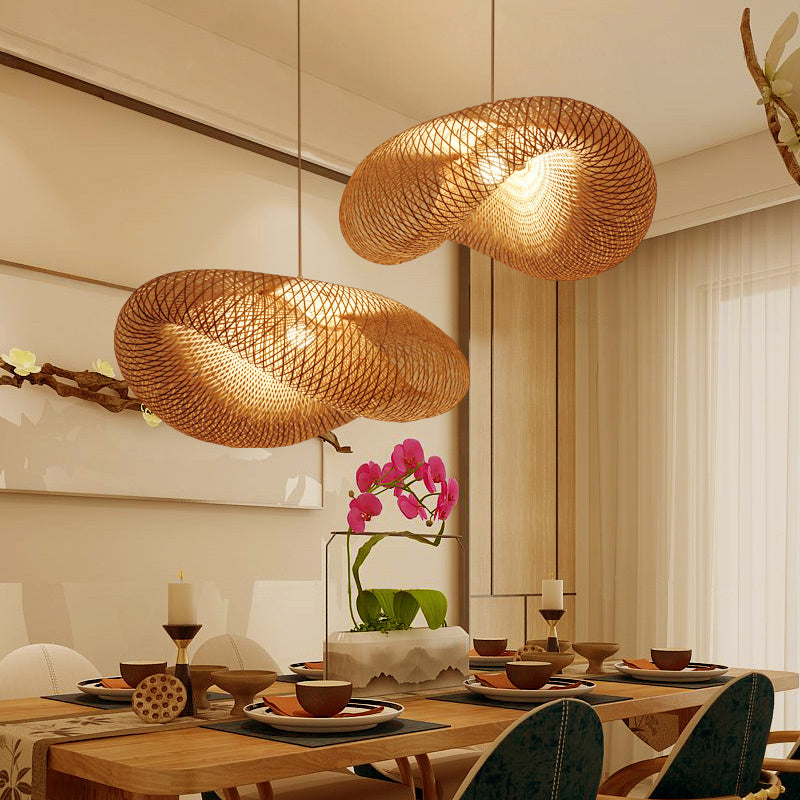 Bamboo Chandelier Lamp