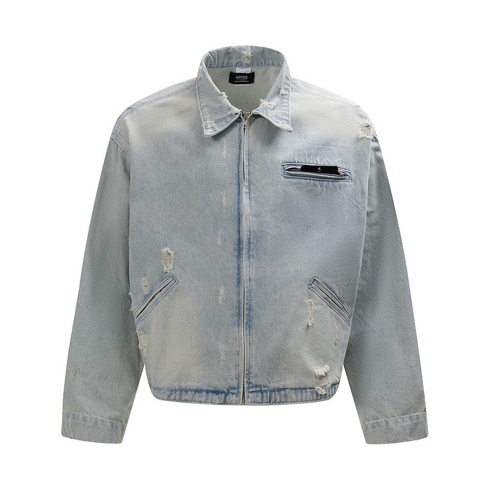 Punk Worn Denim Jacket