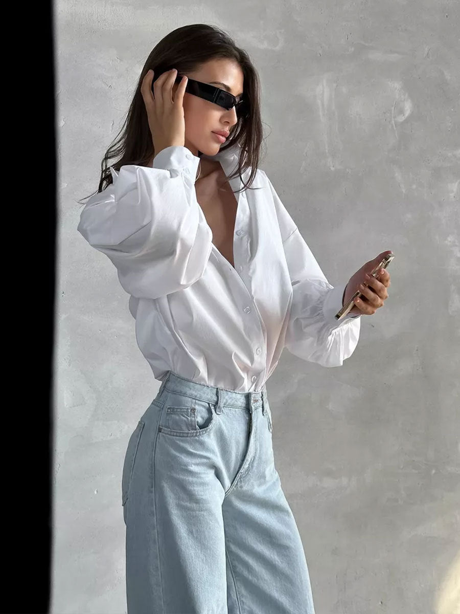 Lantern Sleeve Shirt