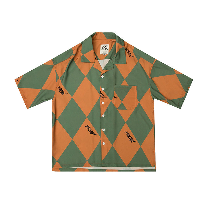 Diamond Check Sleeve Shirt