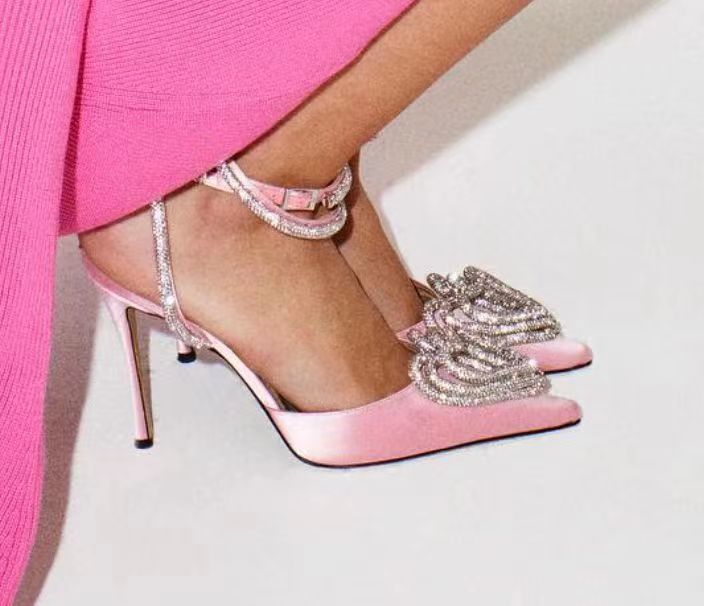 Heart Rhinestone Heels